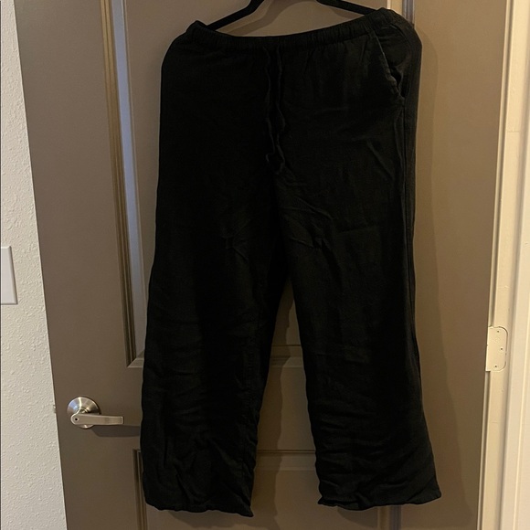 stradivarius Pants - Stradivarius Classic Black Drawstring Pants